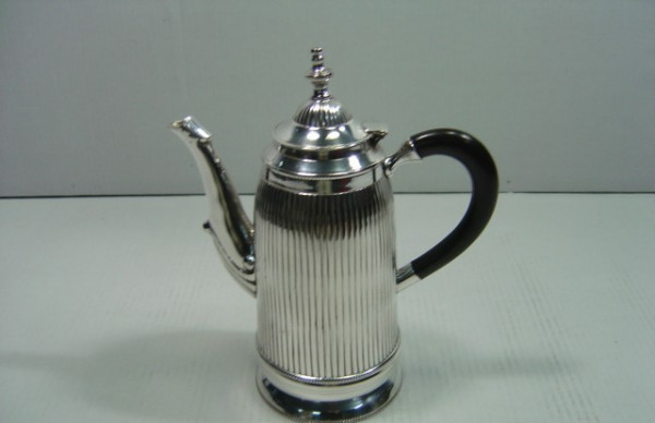 Image of Silver Plated Brass Kettle