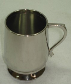Nickel Plated Brass Mug