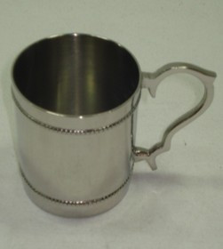 Silver Plated Brass Mug