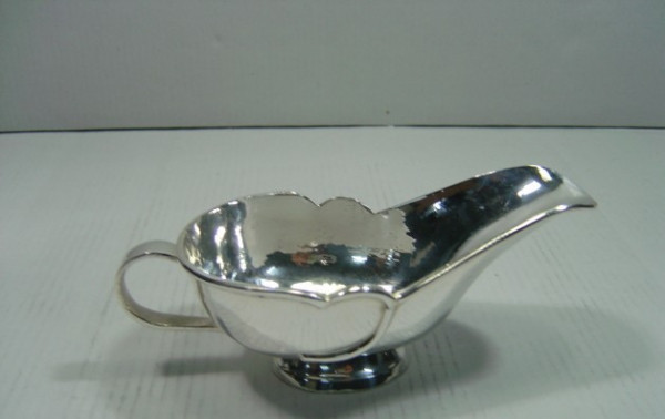 Image of Silver Plated Brass Sauce Boat