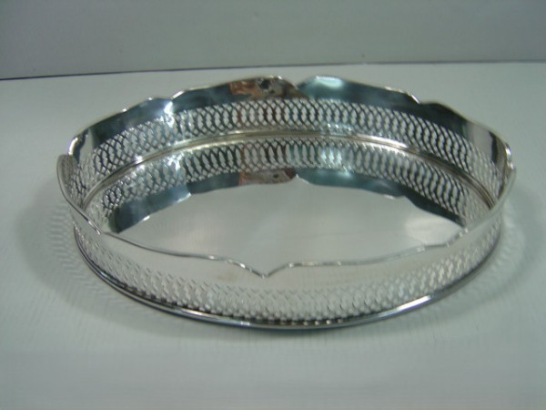 Image of Silver Plated Brass Tray