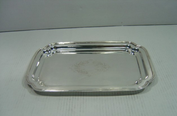 Image of Silver Plated Brass Tray