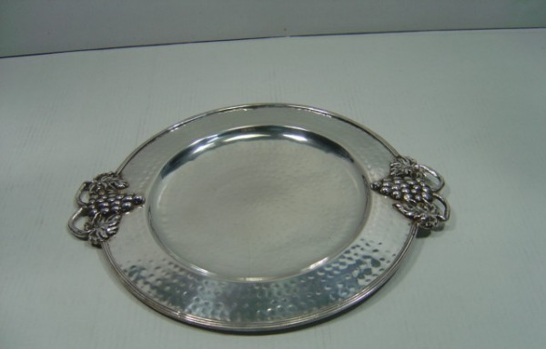 Image of Silver Plated Brass Tray