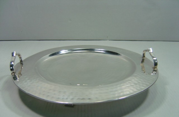 Image of Silver Plated Brass Tray