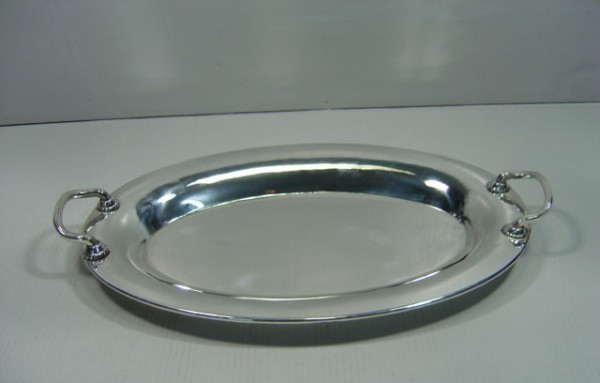 Image of Silver Plated Brass Tray