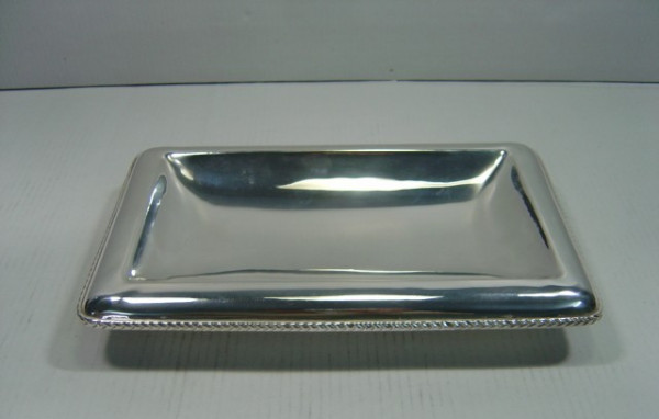 Image of Silver Plated Brass Tray