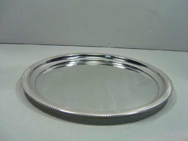 Image of Silver Plated Brass Tray