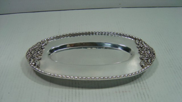 Image of Silver Plated Brass Tray