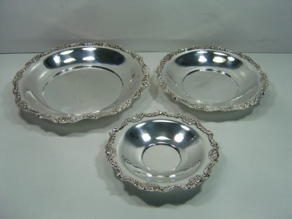 Image of Silver Plated Brass Tray