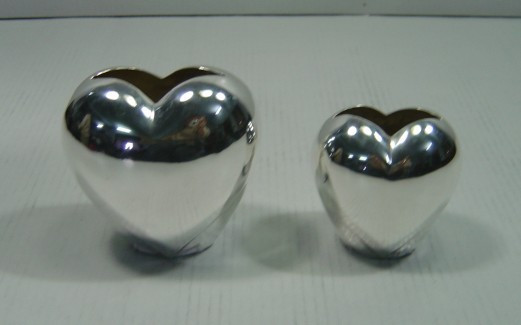 Silver Plated Brass Vase Set