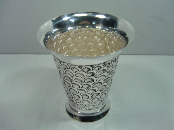 Image of Silver Plated Brass Vase