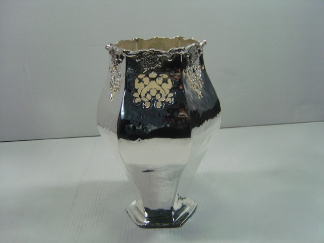 Silver Plated Brass Vase