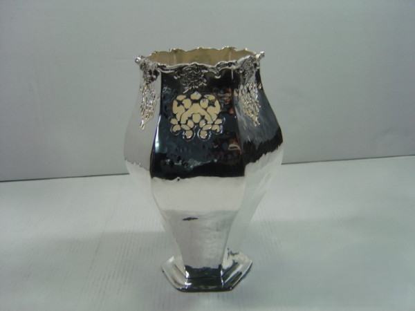 Image of Silver Plated Brass Vase