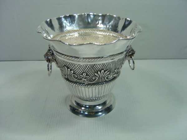 Image of Silver Plated Brass Wine Cooler
