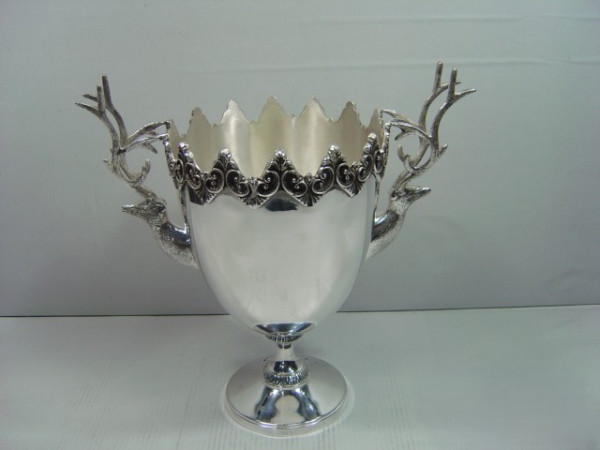 Image of Silver Plated Brass Wine Cooler