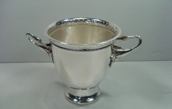 Image of Silver Plated Brass Wine Cooler