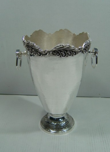 Image of Silver Plated Brass Wine Cooler