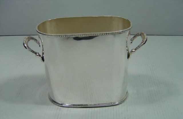 Silver Plated Brass Wine Cooler