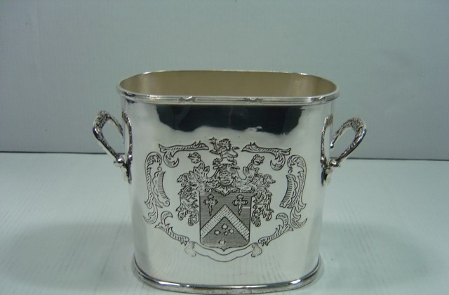 Silver Plated Brass Wine Cooler