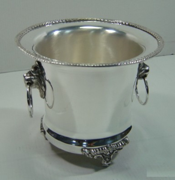 Image of Silver Plated Brass Wine Cooler
