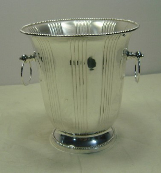 Image of Silver Plated Brass Wine Cooler