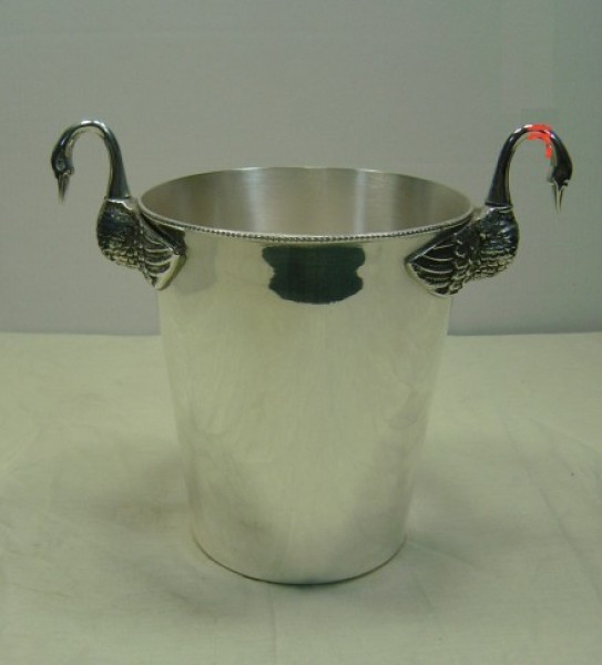 Image of Silver Plated Brass Wine Cooler