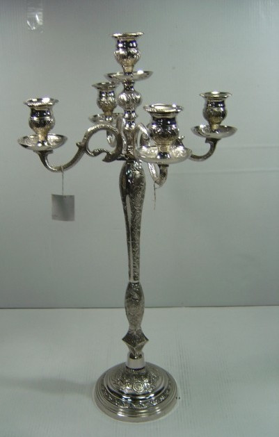 Silver Plated Brass Candelabra