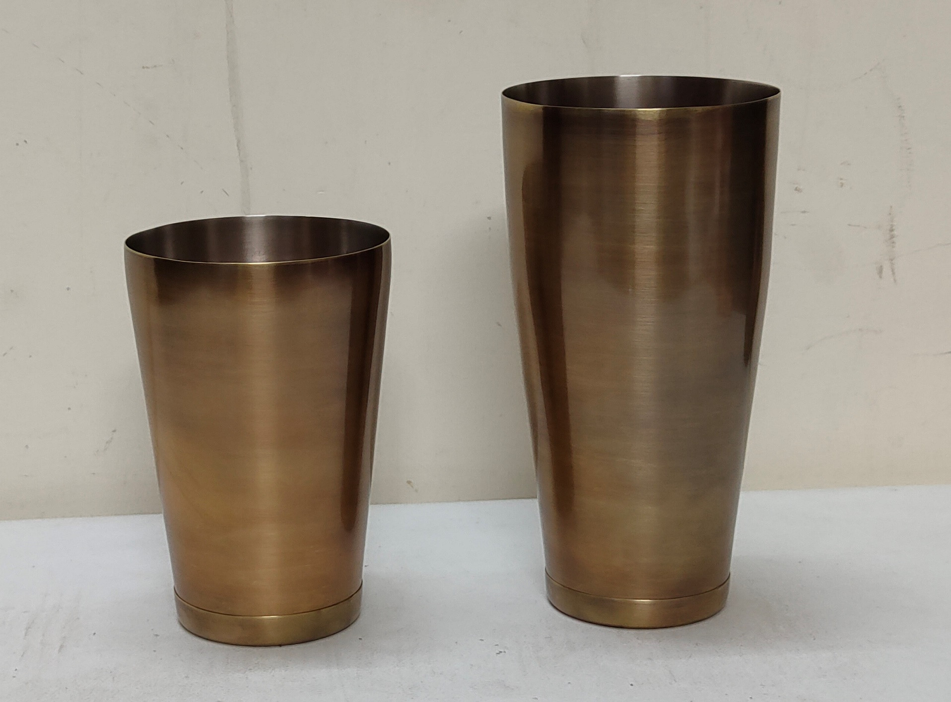 Antique Brass Boston Shaker Set