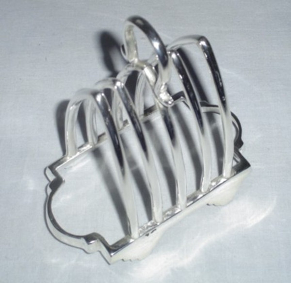 Image of Silver Plated Brass Toast Rack