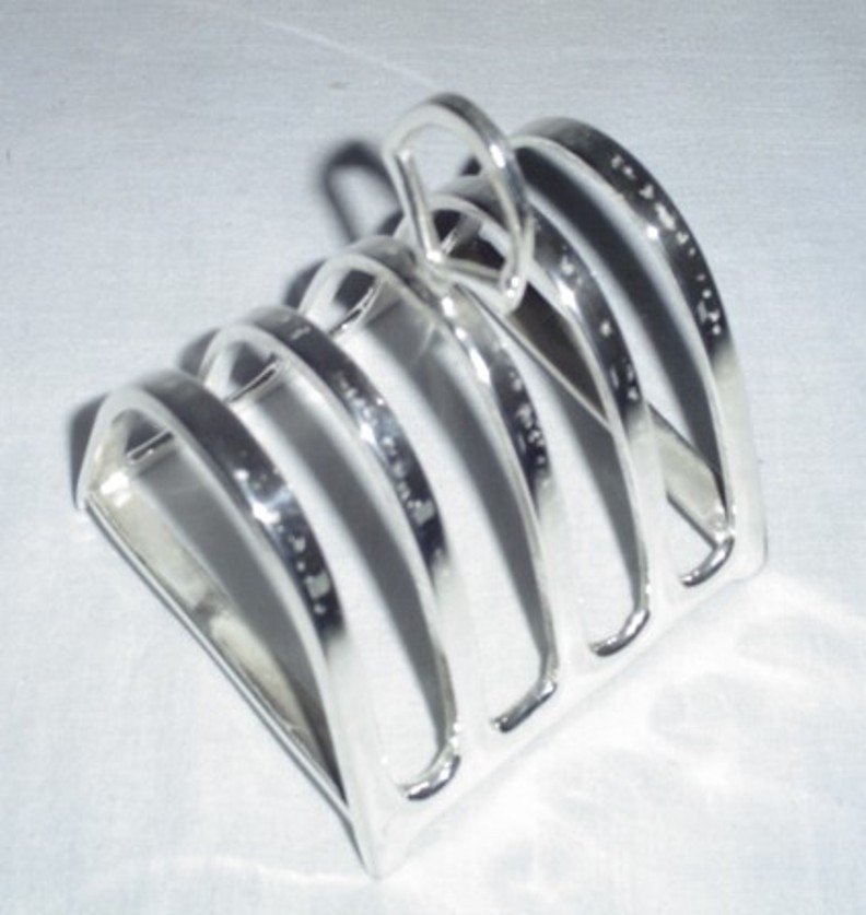 Silver Plated Brass Toast Rack
