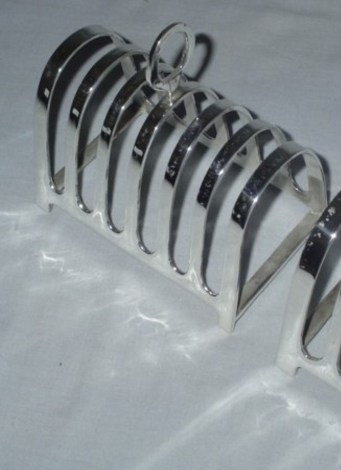 Silver Plated Brass Toast Rack