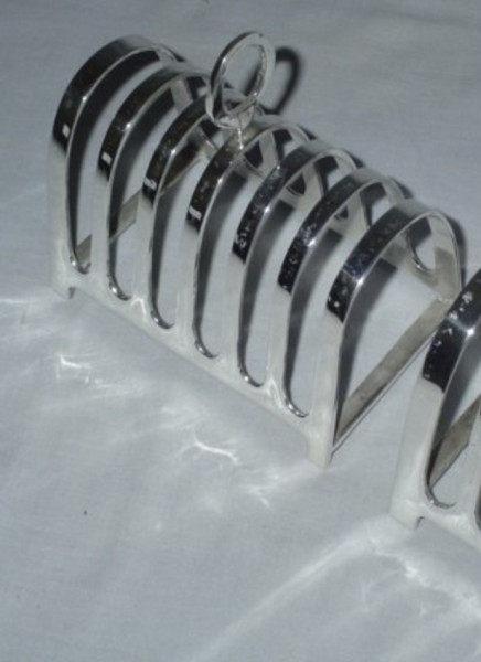 Image of Silver Plated Brass Toast Rack