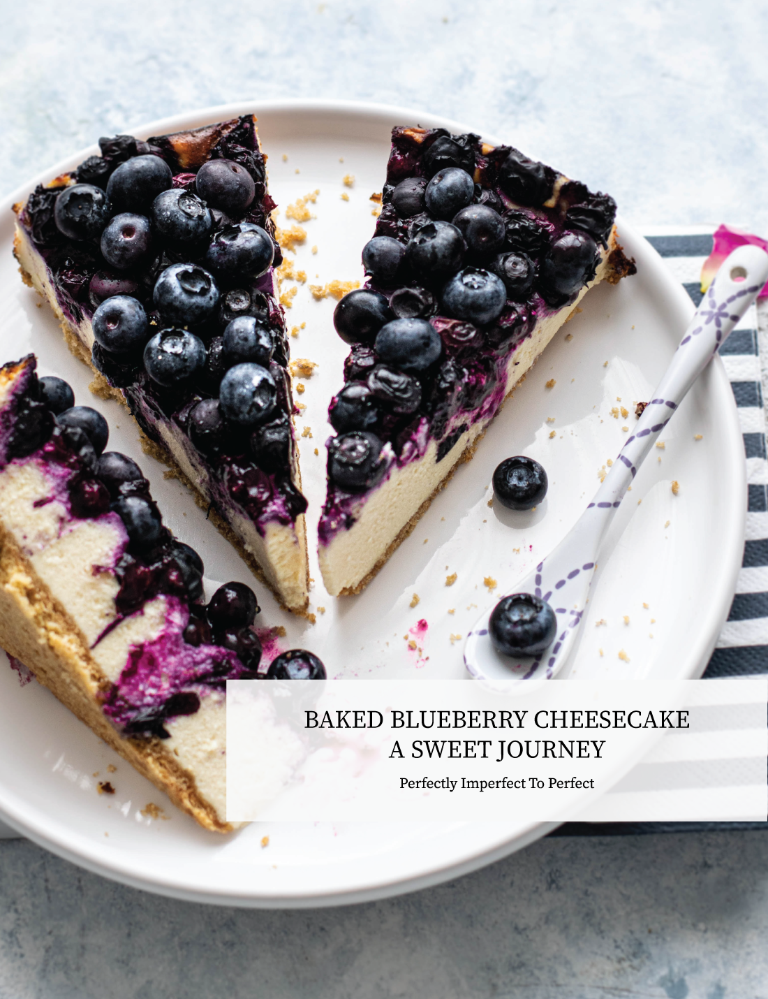 Baked Blueberry Cheesecake. Baking stories, fails and baking tips