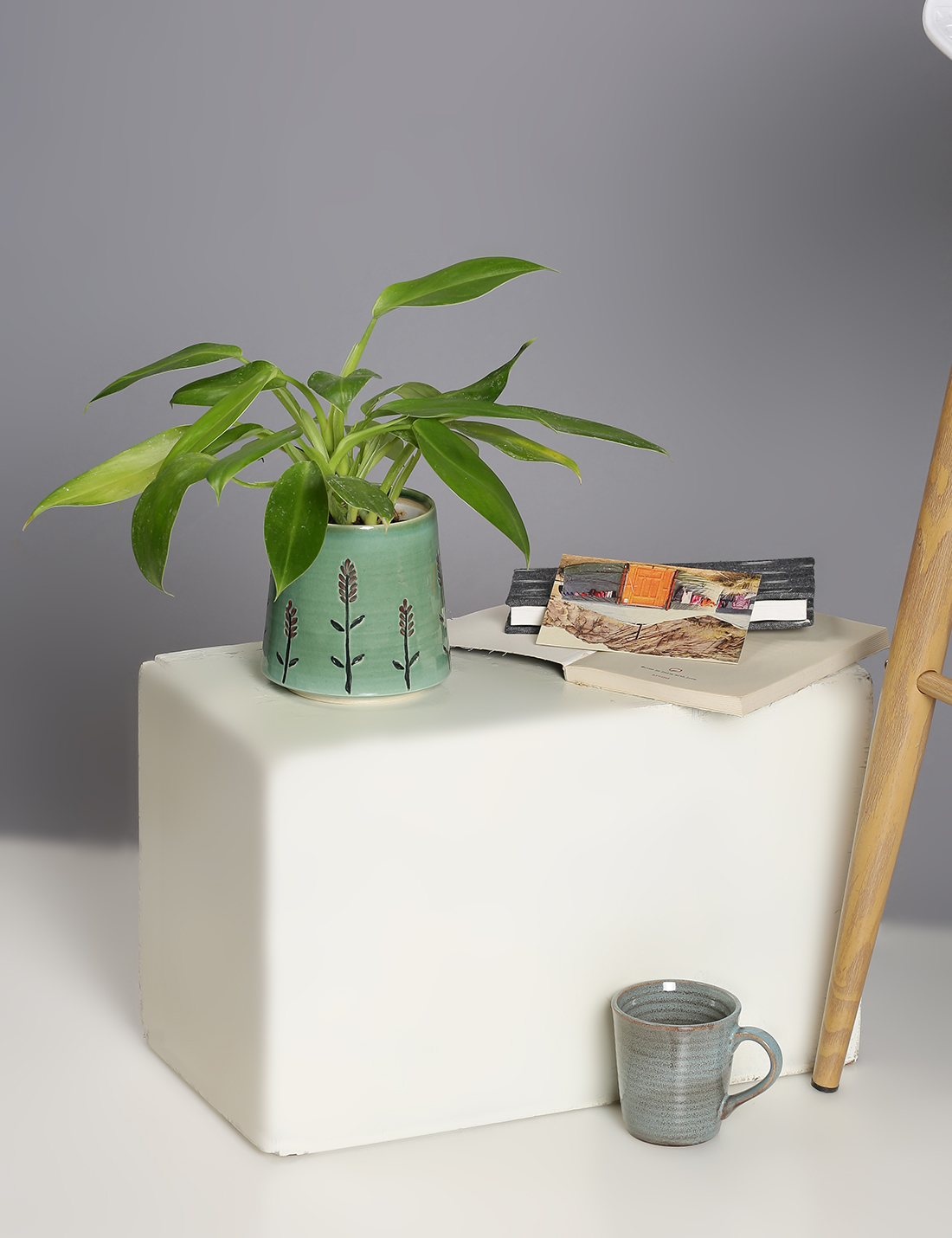 Blossom Green Handmade Ceramic Pot