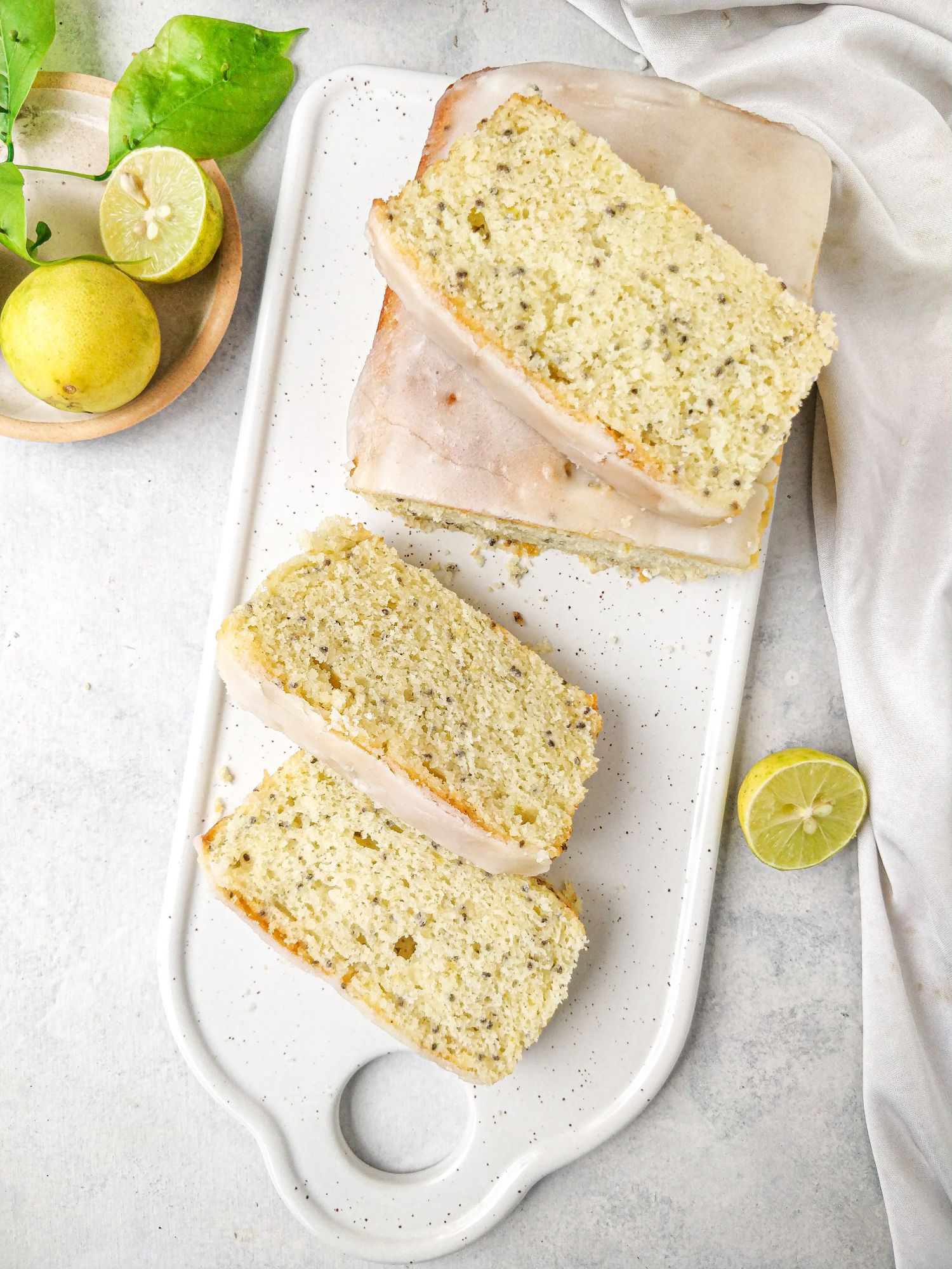 Zesty Lemon Chia Seeds Cake