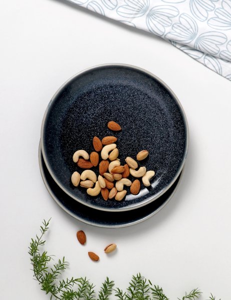 Image of Coupe Breakfast Plate / Midnight Blue