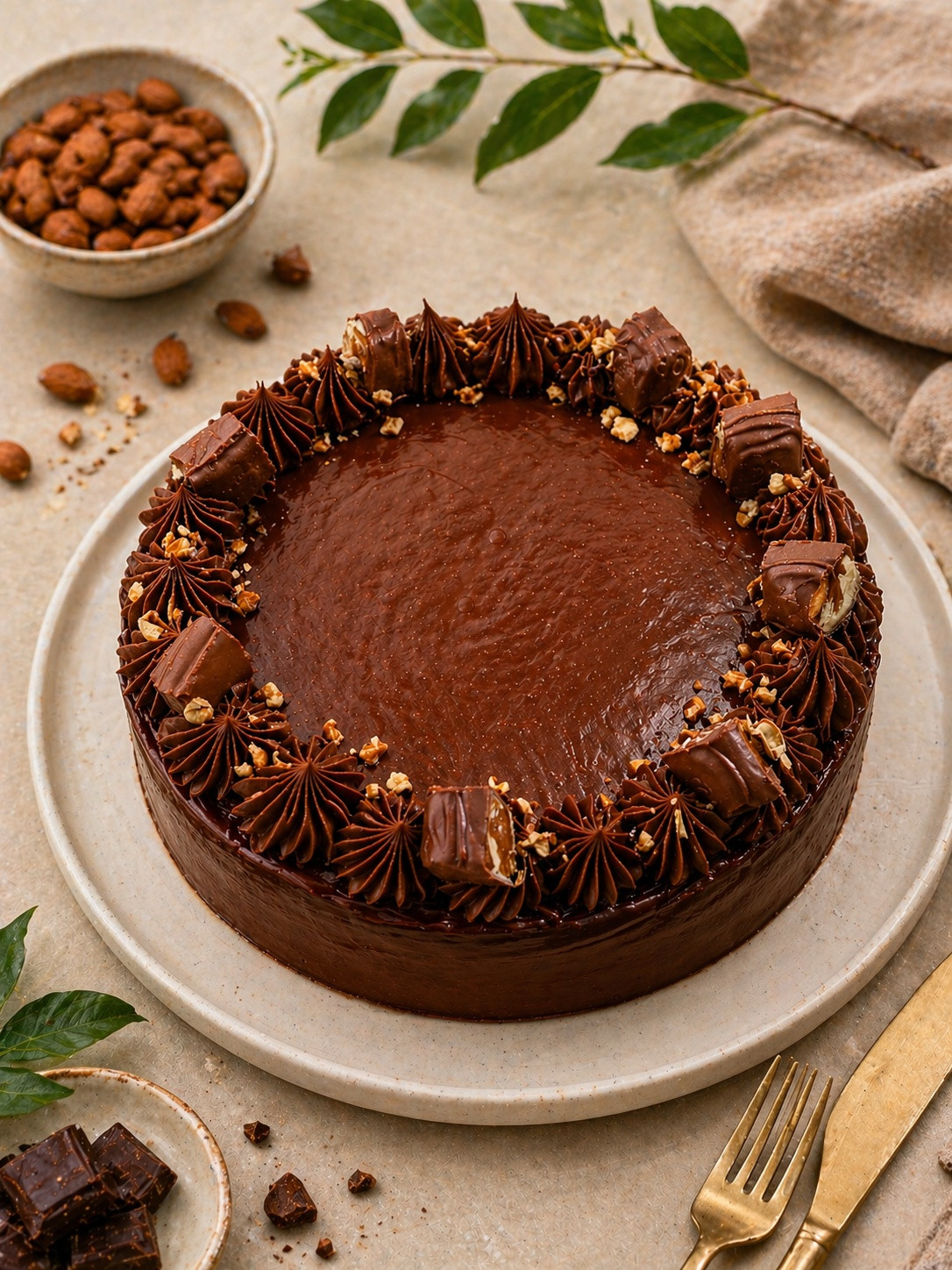 Mocha Almond Parline cake