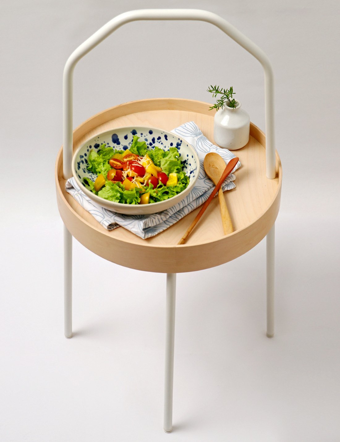 Ceramic White Salad bowl