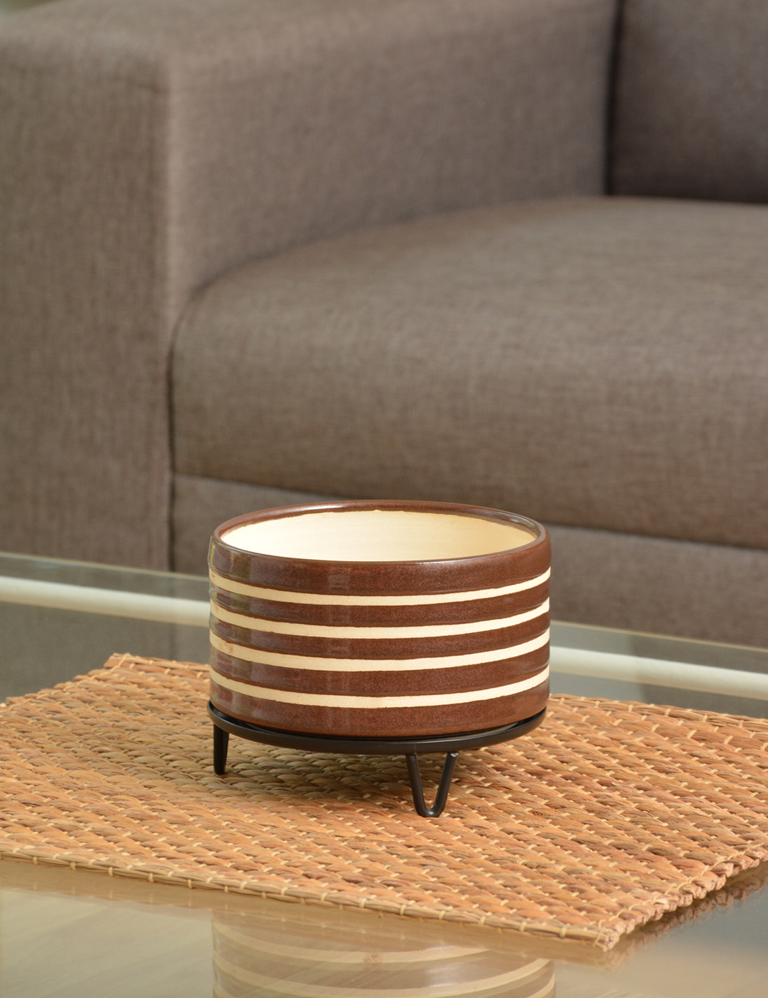 Handmade Ceramic Pot Brown