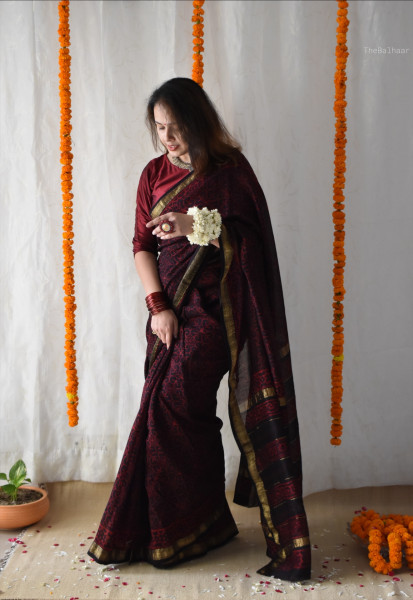DABU SILK COTTON SAREE #8