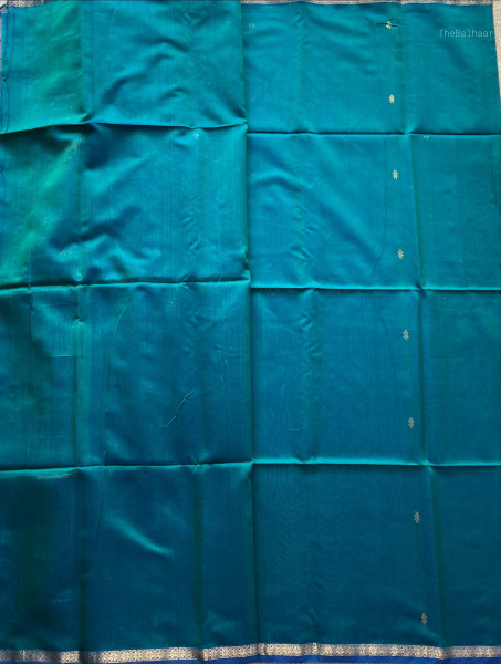 PEACOCK BLUE | GREEN MAHESHWARI SAREE