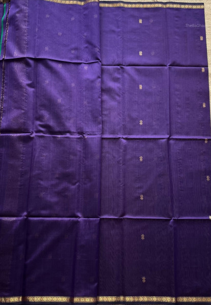 PURPLE MAHESHWARI SAREE