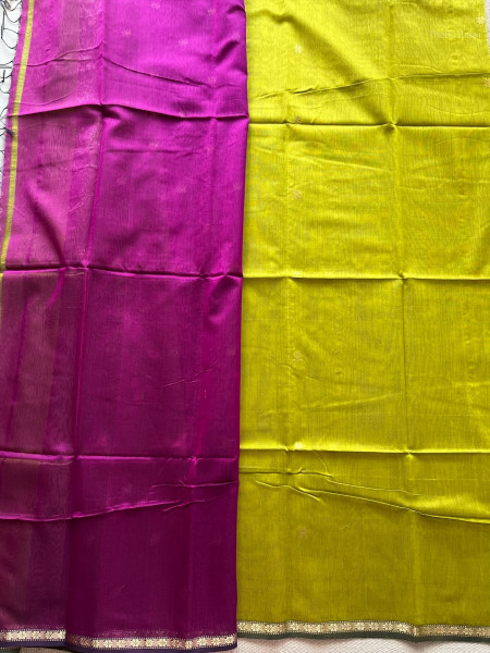OLIVE | MAGENTA MAHESHWARI SAREE