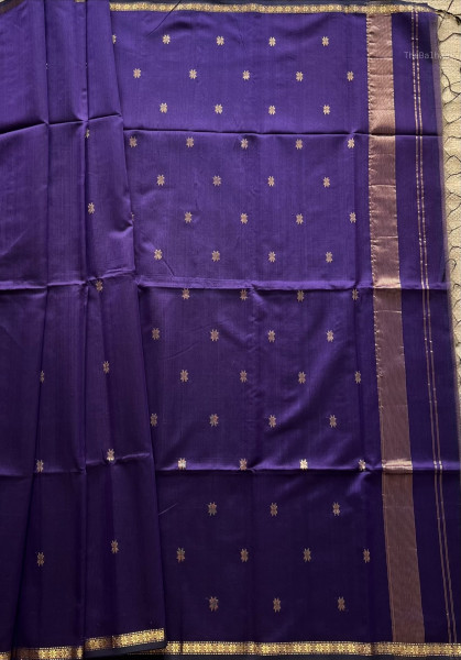 PURPLE MAHESHWARI SAREE
