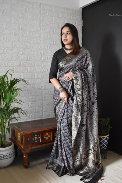 AJRAKH DOLA SAREE #1