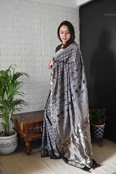 AJRAKH DOLA SAREE #1