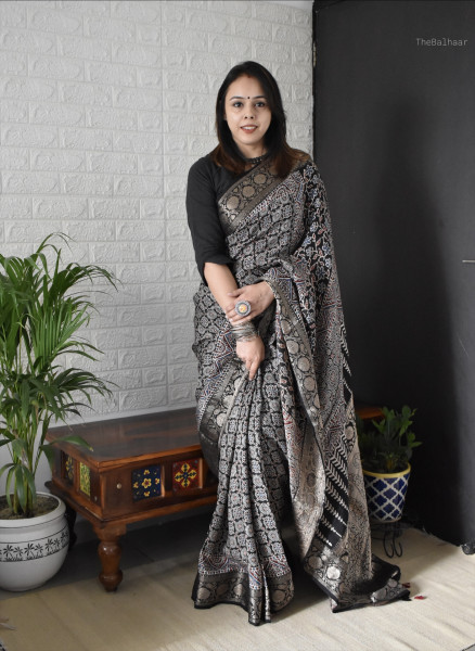 AJRAKH DOLA SAREE #2