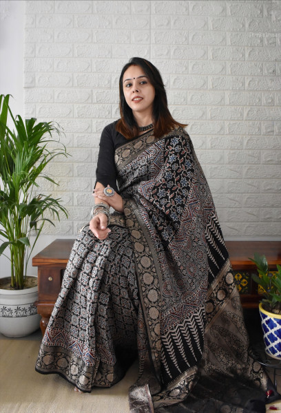 AJRAKH DOLA SAREE #2