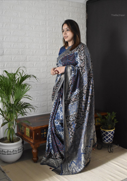 AJRAKH DOLA SAREE #3