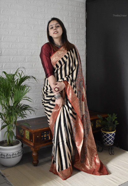 AJRAKH DOLA SAREE #9